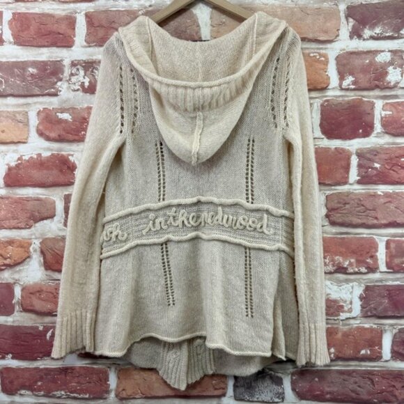 Anthropologie Sleeping On Snow Ode Sonnet Cardigan Sweater Women's M Embroidered - Picture 5 of 9